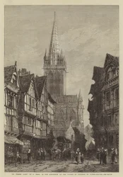 St Pierre, Caen, in der Ausstellung der Society of Painters in Water-Colours